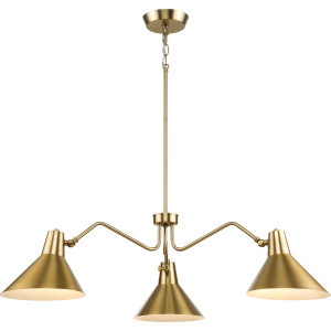 Trimble Collection Three-Light Brushed Bronze Chandelier (P400309-109) Trimble Collection Three-Light Brushed Bronze Chandelier (P400309-109)