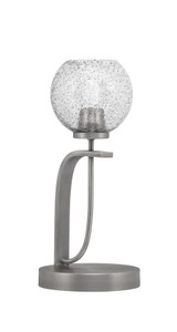 Cavella Accent Lamp In Graphite Finish With 5.75" Smoke Bubble Glass (39-GP-4102)