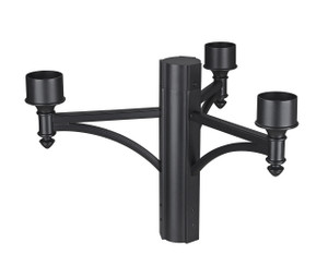 Outdoor 3 Light Outdoor Posts + Hardware in Black (501-3BK)