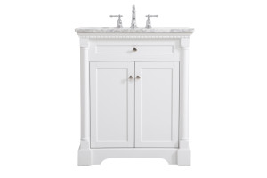 30 Inch Single Bathroom Vanity In  White (VF53030WH)
