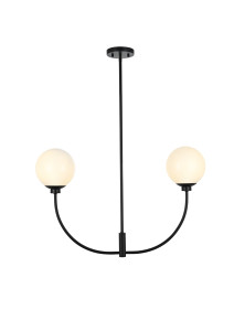 Nyomi 30 Inch Chandelier In Black (LD816D30BK)