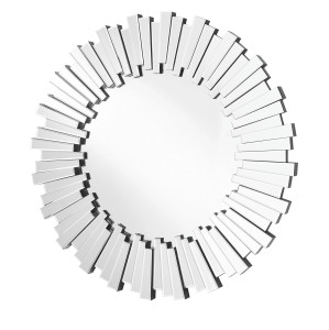 Sparkle 39.5 In. Contemporary Round Mirror In Clear (MR9138) Sparkle 39.5 In. Contemporary Round Mirror In Clear (MR9138)