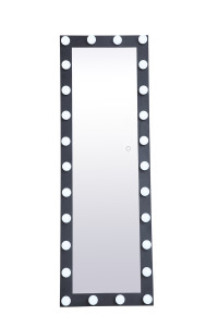 Brenda 24 Inch By 71 Inch Plug In Led 5000K Mirror In Black (MRE32471BK)