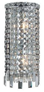 Maxime 2 Light Chrome Wall Sconce Clear Royal Cut Crystal (V2031W8C/RC)