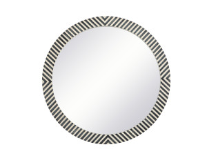 Round Mirror 42 Inch In Chevron (MR54242)