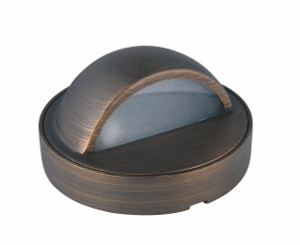 Deck Light D3.375 H2 Antique Brass Frosted Glass G4 Halogen 20W(Light Source Not Included) (D011)