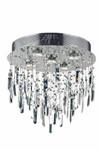 Galaxy 5 Light Chrome Flush Mount Clear Royal Cut Crystal (V2006F16SC/RC)