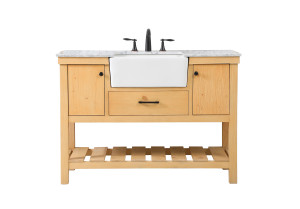 48 Inch Single Bathroom Vanity In Natural Wood (VF60148NW) 48 Inch Single Bathroom Vanity In Natural Wood (VF60148NW)