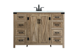 48 Inch Single Bathroom Vanity In Natural Oak (VF90248NT) 48 Inch Single Bathroom Vanity In Natural Oak (VF90248NT)