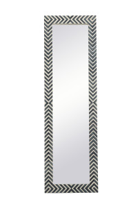 Rectangle Mirror 30 Inch In Chevron (MR53072)