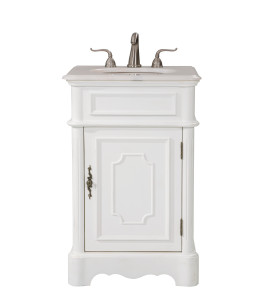 21 In. Single Bathroom Vanity Set In Antique White (VF30421AW)