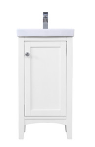 18 In. Single Bathroom Vanity Set In White (VF2318WH)