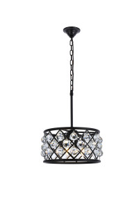 Madison 4 Light Matte Black Pendant Clear Royal Cut Crystal (1214D16MB/RC) Madison 4 Light Matte Black Pendant Clear Royal Cut Crystal (1214D16MB/RC)