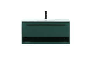 40 Inch Single Bathroom Vanity In Green (VF43540MGN)