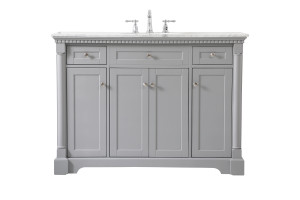 48 Inch Single Bathroom Vanity In Grey (VF53048GR) 48 Inch Single Bathroom Vanity In Grey (VF53048GR)