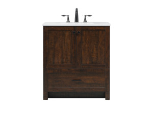 30 Inch Single Bathroom Vanity In Expresso (VF2830EX)