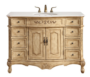 48 In. Single Bathroom Vanity Set In Antique Beige (VF10148AB)