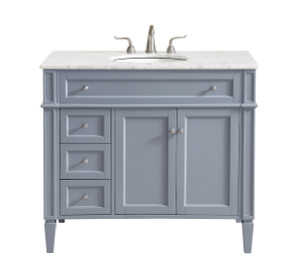 40 In. Single Bathroom Vanity Set In Grey (VF12540GR)