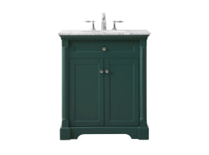30 Inch Single Bathroom Vanity Set In Green (VF53030GN)