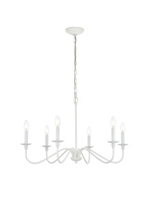 Rohan 36 Inch Chandelier In White (LD5006D36WH)