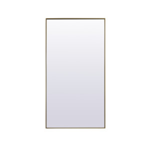 Metal Frame Rectangle Full Length Mirror 36X72 Inch In Brass (MR4FL3672BR) Metal Frame Rectangle Full Length Mirror 36X72 Inch In Brass (MR4FL3672BR)