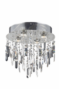 Galaxy 4 Light Chrome Flush Mount Clear Royal Cut Crystal (V2006F14SC/RC)