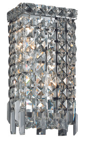 Maxime 2 Light Chrome Wall Sconce Clear Royal Cut Crystal (V2033W6C/RC)