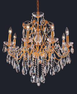 St. Francis 8 Light Gold Chandelier Clear Royal Cut Crystal (2016D26G/RC) St. Francis 8 Light Gold Chandelier Clear Royal Cut Crystal (2016D26G/RC)