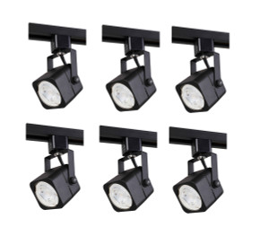 Matte Black Track Head, 120V, Fits Gu10, (Light Source Not Included)L2.94 W2.31 H5.75 6 Pack (TKH210BK-6PK)