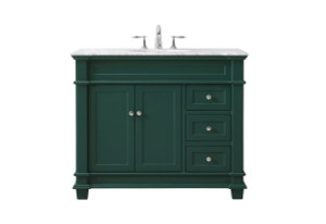 42 Inch Single Bathroom Vanity Set In Green (VF50042GN)