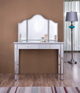 Vanity Table 42 In. X 18 In. X 31 In. And Mirror 39 In. X 1 In. X 42 In. (MF6-2001S) Vanity Table 42 In. X 18 In. X 31 In. And Mirror 39 In. X 1 In. X 42 In. (MF6-2001S)