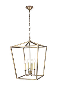 Maddox Collection Pendant D17 H24.25 Lt:4 Vintage Silver Finish (LD6008D17S) Maddox Collection Pendant D17 H24.25 Lt:4 Vintage Silver Finish (LD6008D17S)