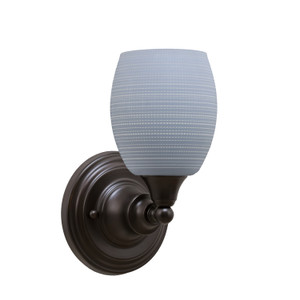 Wall Sconce, Espresso Finish, 5" Gray Matrix Glass (40-ES-4022)