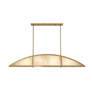 Legacy 4-Light Linear Chandelier in Warm Brass by Breegan Jane (1-6219-4-322) Legacy 4-Light Linear Chandelier in Warm Brass by Breegan Jane (1-6219-4-322)