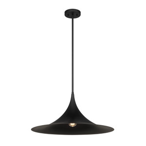 Bowdin 1-Light Pendant in Matte Black (7-7639-1-89) Bowdin 1-Light Pendant in Matte Black (7-7639-1-89)
