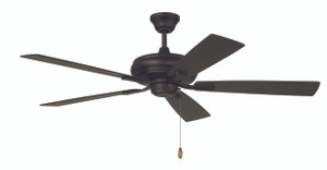 Eos 52" 5-Blade Ceiling Fan in Espresso w/ Espresso/Walnut Blades; Light Kit Optional (Not Included) (ECF52ESP5-ESPWLN)