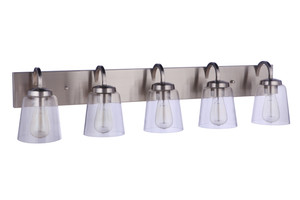Elsa 5 Light Vanity in Brushed Polished Nickel (16340BNK5)