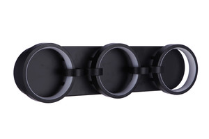 Context 3 Light LED Vanity in Flat Black (59303-FB-LED)