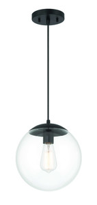 Gaze 10" 1 Light Pendant in Flat Black (56891-FB) Gaze 10" 1 Light Pendant in Flat Black (56891-FB)