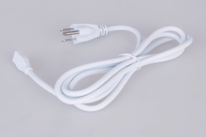 5'  Under Cabinet Light Cord and Plug in White (CUC10-PG5-W)
