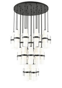 Cayden 27 Light Chandelier in Matte Black (1946P-27R-MB)