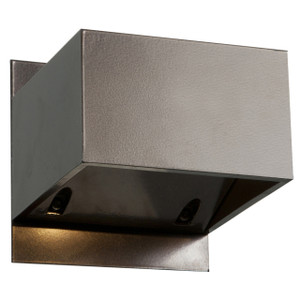 Square Bronze 1 Light Outdoor Sconce (20398LEDMG-BRZ)