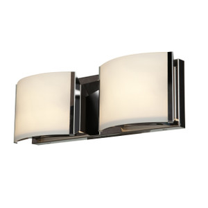 Nitro2 Brushed Steel 2 Light Indoor Vanity (62292LEDD-BS/OPL) Nitro2 Brushed Steel 2 Light Indoor Vanity (62292LEDD-BS/OPL)