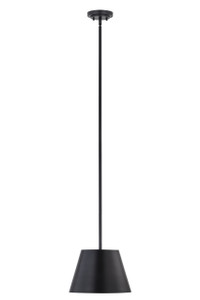 Lilly 1 Light Pendant in Matte Black (2307-12MB)