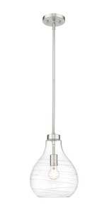 Bon Air 1 Light Pendant in Brushed Nickel (496P10-BN)