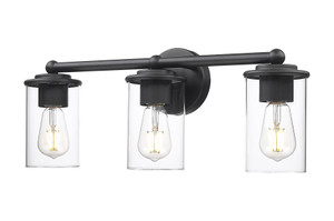 Thayer 3 Light Vanity in Matte Black (742-3V-MB)