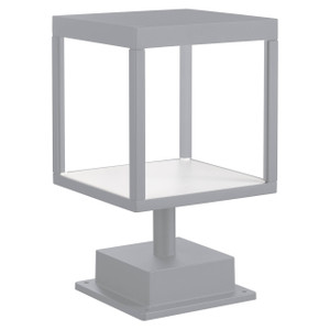 Reveal Gray 1 Light Outdoor Pier Mount (20082LED-SG/CLR)
