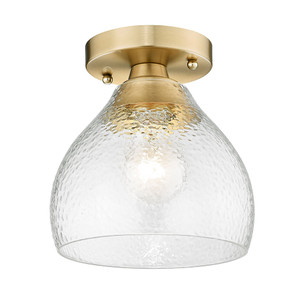 Ariella BCB Semi-Flush in Brushed Champagne Bronze with Hammered Clear Glass Shade (1094-SF BCB-HCG) Ariella BCB Semi-Flush in Brushed Champagne Bronze with Hammered Clear Glass Shade (1094-SF BCB-HCG)