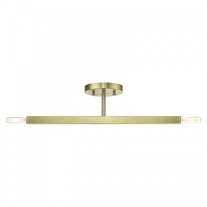 Monaco 2 Light Antique Brass Semi-Flush (46842-01)