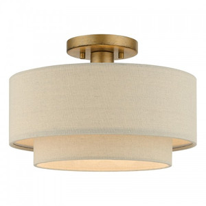 Bellingham 1 Light Antique Gold Leaf Medium Semi-Flush (58896-48) Bellingham 1 Light Antique Gold Leaf Medium Semi-Flush (58896-48)